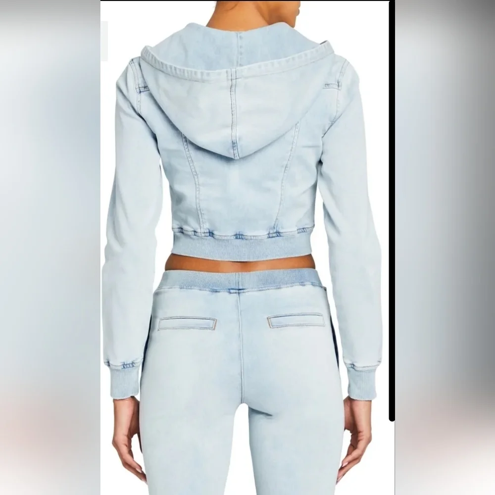 Ser.o.ya Edith Terry Cropped Hoodie size S - Picture 9 of 10